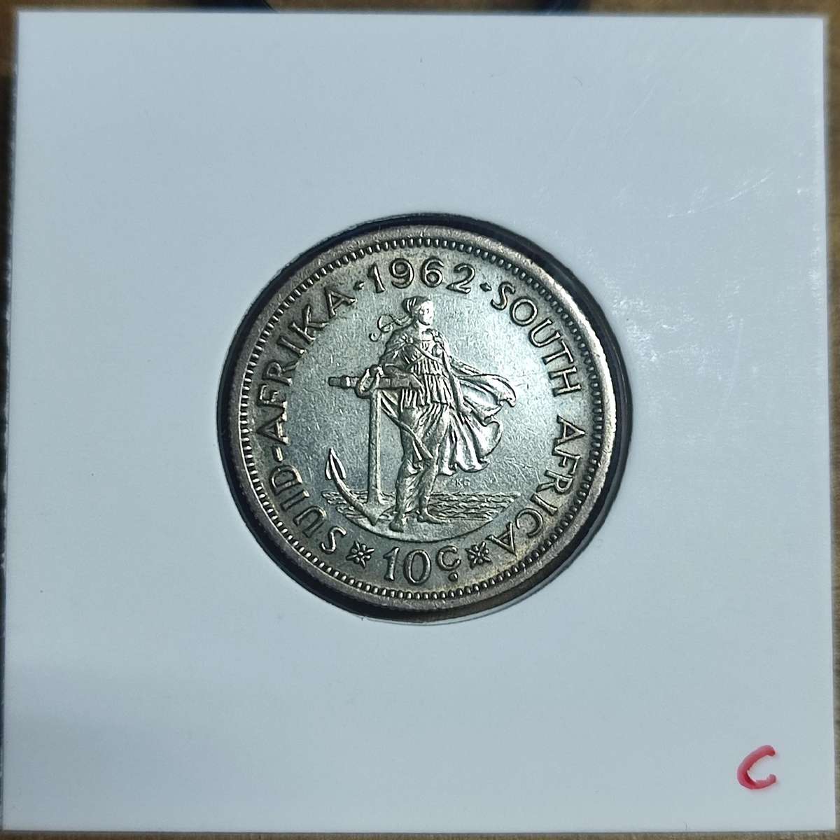 1962 RSA 10 CENT - FIRST DECIMAL SILVER COIN