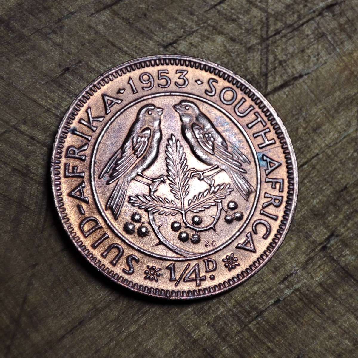 1953 FARTHING (QUARTER PENNY 1/4P) - GREAT TONING