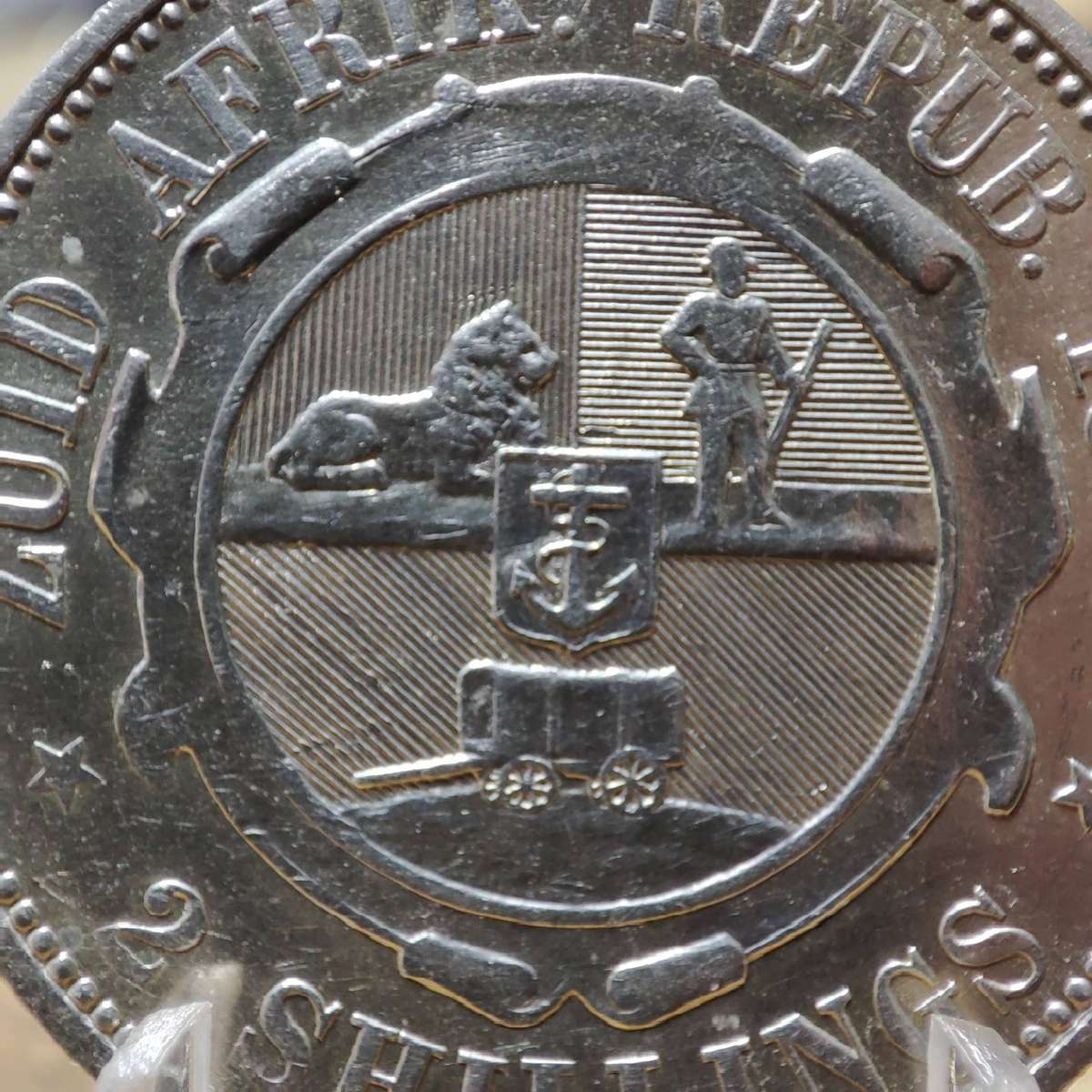 1897 ZAR TWO SHILLINGS (2 SHILLINGS) - RARE AND STUNNING CONDITION!