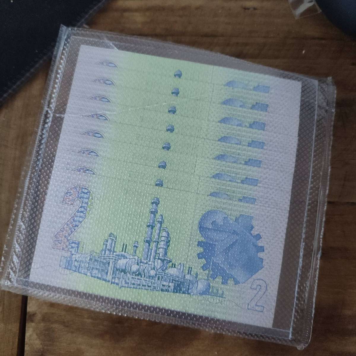 8 X R2 - G de Kock Bank Notes Vacuum-sealed in Sequence With Prefix FF