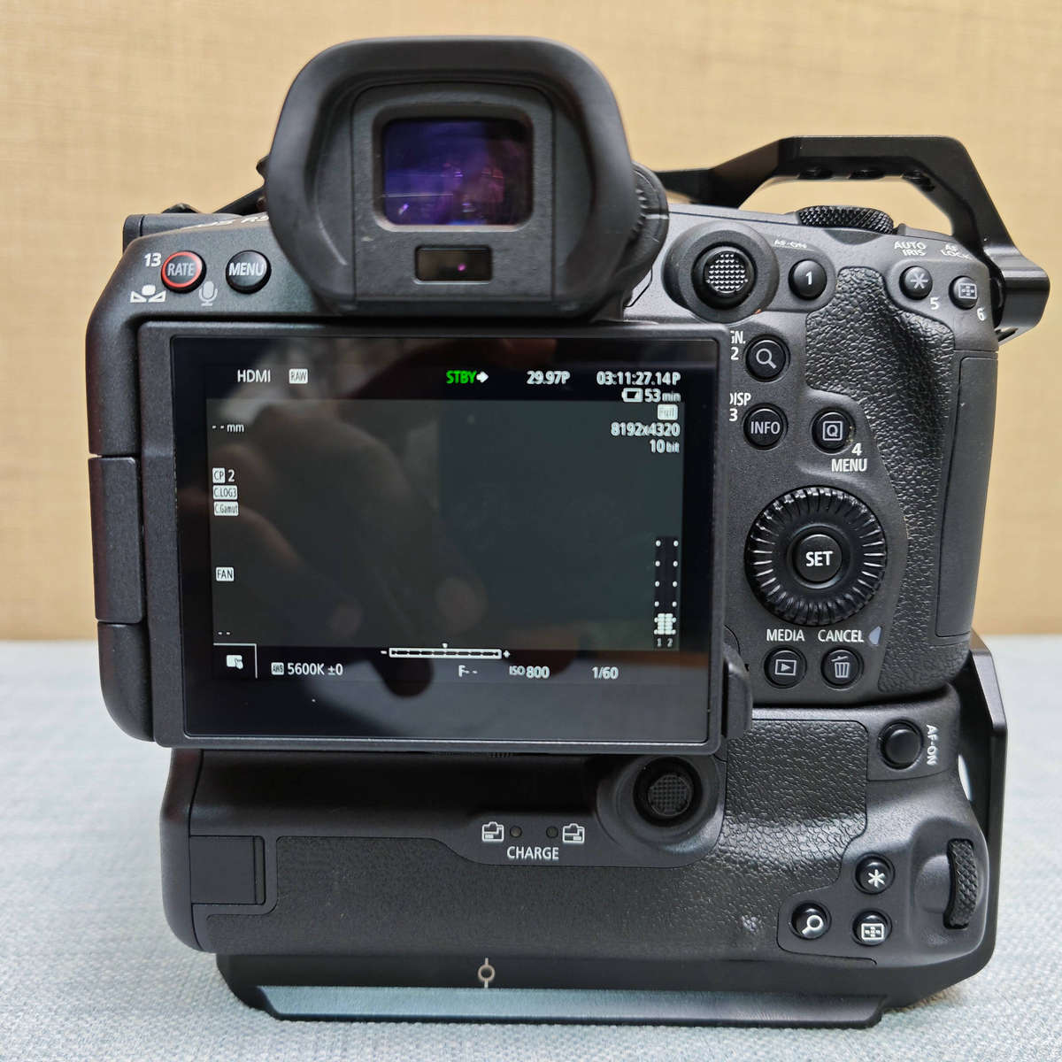 Canon EOS R5 C Mirrorless Cinema Camera + BG-R10 Battery Grip & Cage | 8K RAW | Pro Video Setup