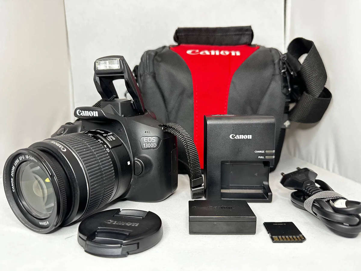 Canon EOS 1300D DSLR Camera With Lens and accessories