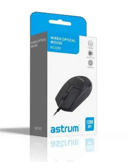 Astrum MU080 Wired USB Optical Mouse A82008-B