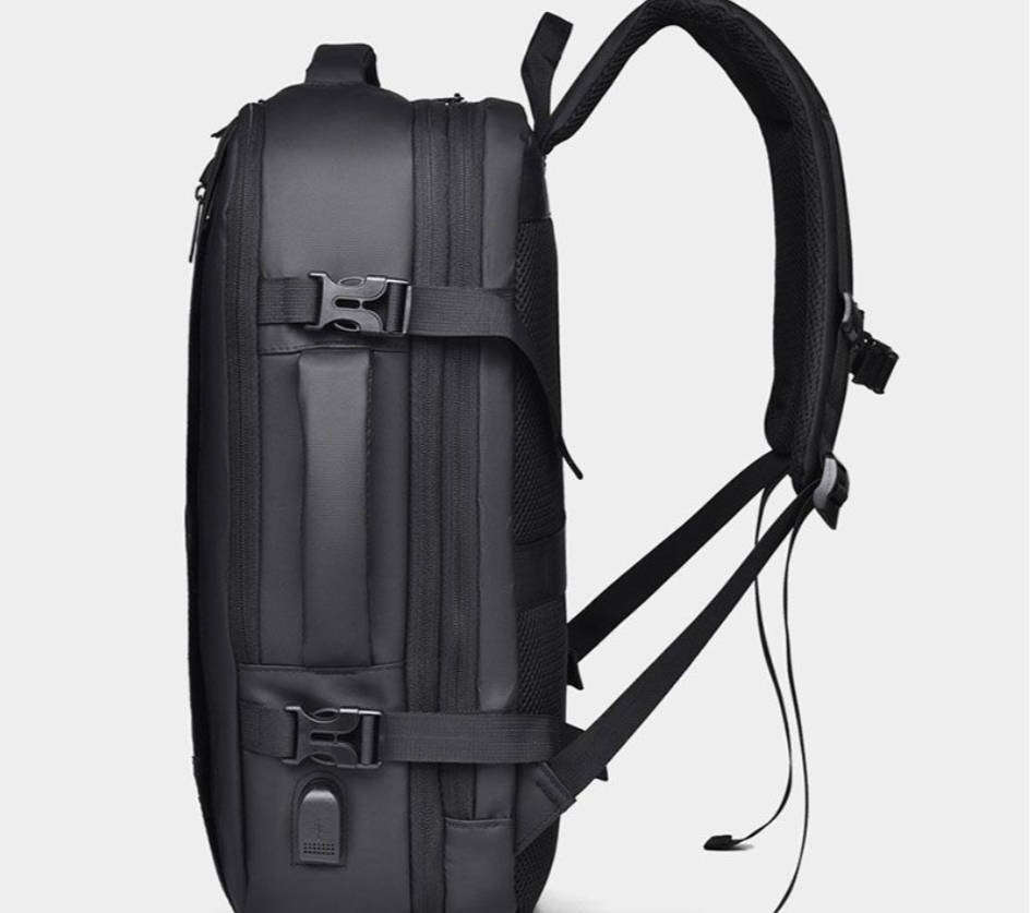 Multifunctional  Laptop Backpack For Business Travel   Carry Style. Carry Power.- BLUE /Black/Gray