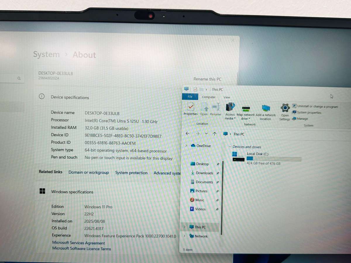 Lenovo ThinkPad E16 Gen 2  Ultra 5 | 32 GB RAM | 512 GB SSD  Basically New!