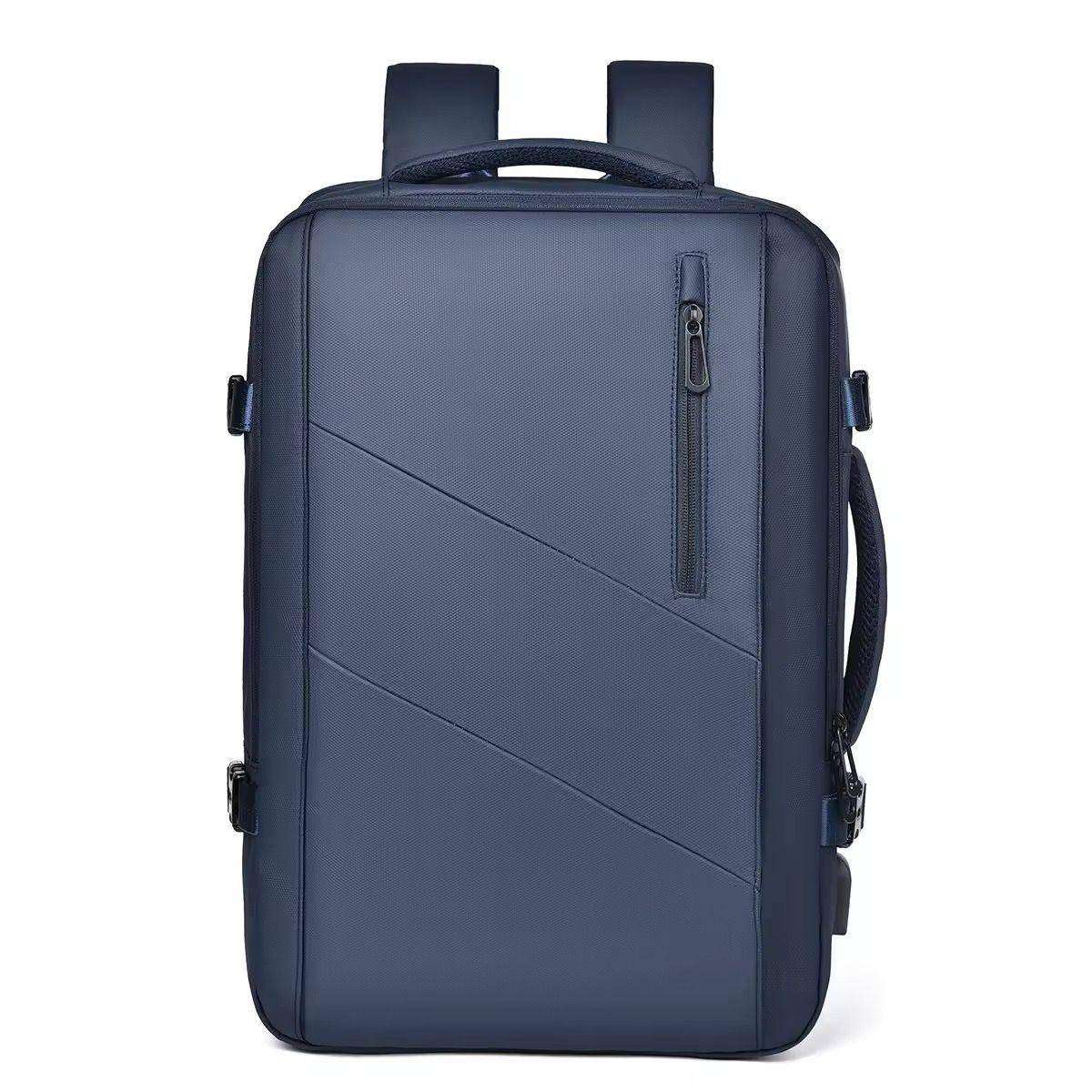 Multifunctional  Laptop Backpack For Business Travel   Carry Style. Carry Power.- BLUE /Black/Gray