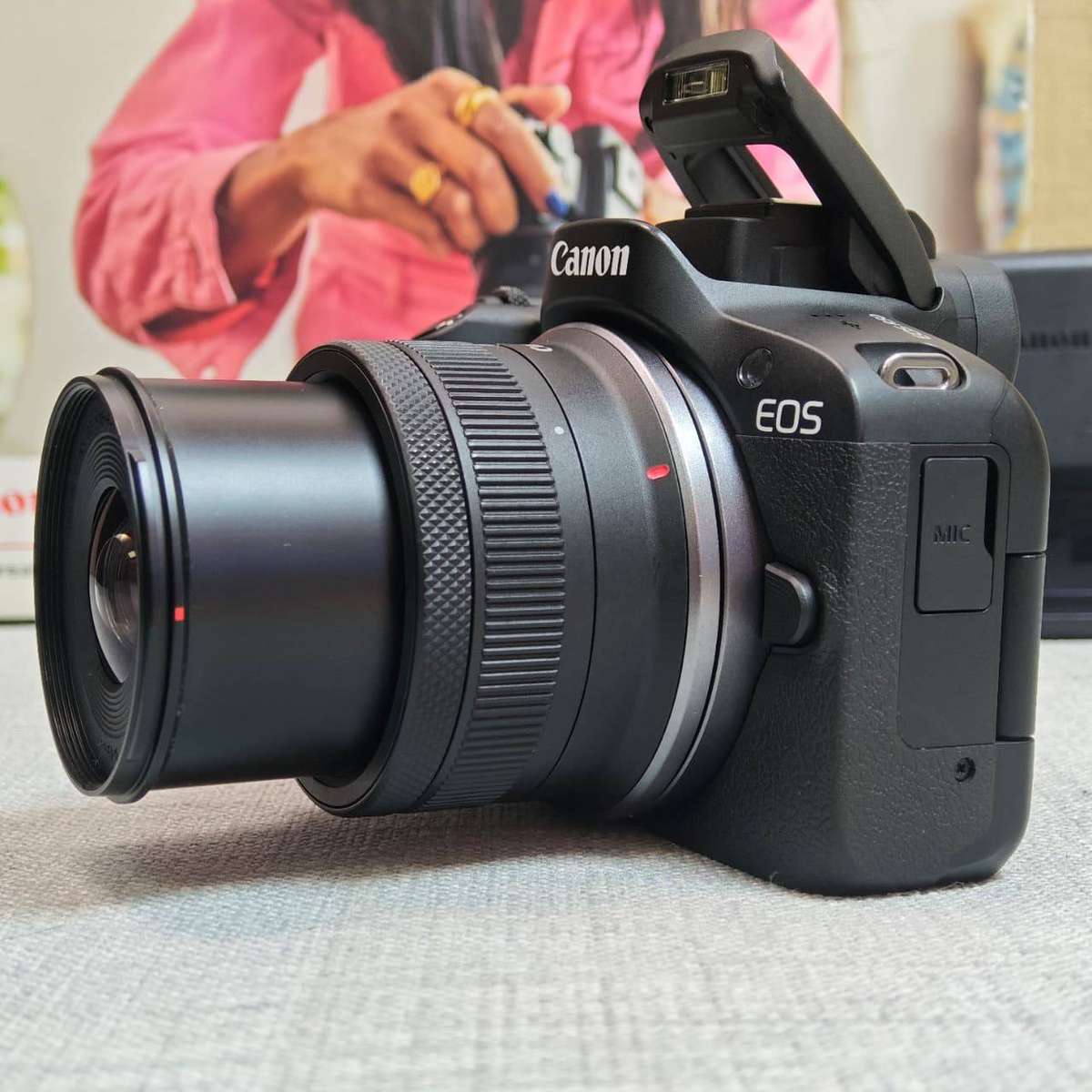 Canon EOS R50 Content Creator Kit with RF-S 18-45mm Lens, Mic & Tripod Grip  Near Mint