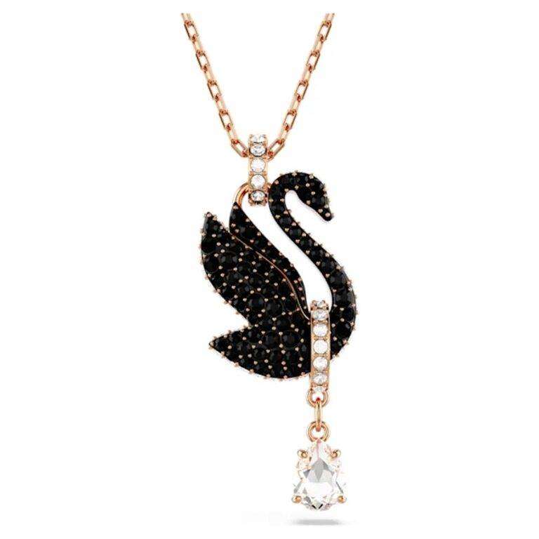 Swarovski Black Swan Pendant Necklace SKU: 5678045
