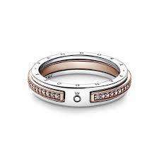 ***Pandora Signature Two-tone Logo & Pavé Ring SKU: 182773C01***