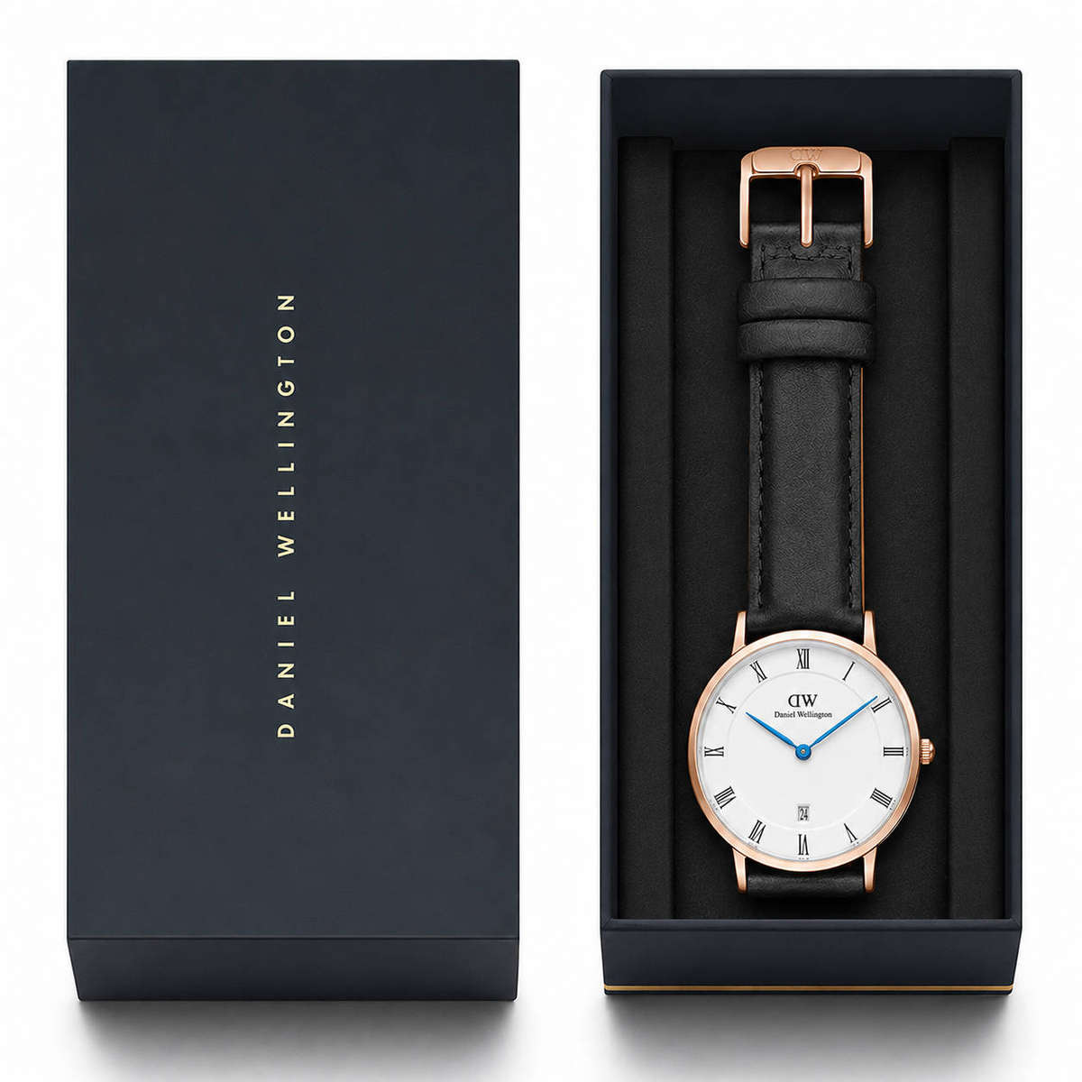 Daniel Wellington Dapper Reading Leather Analog Watch DW00100107