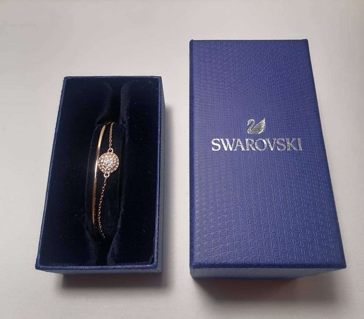 ***Swarovski Rose Gold Sublima Bangle SKU: 5683452***