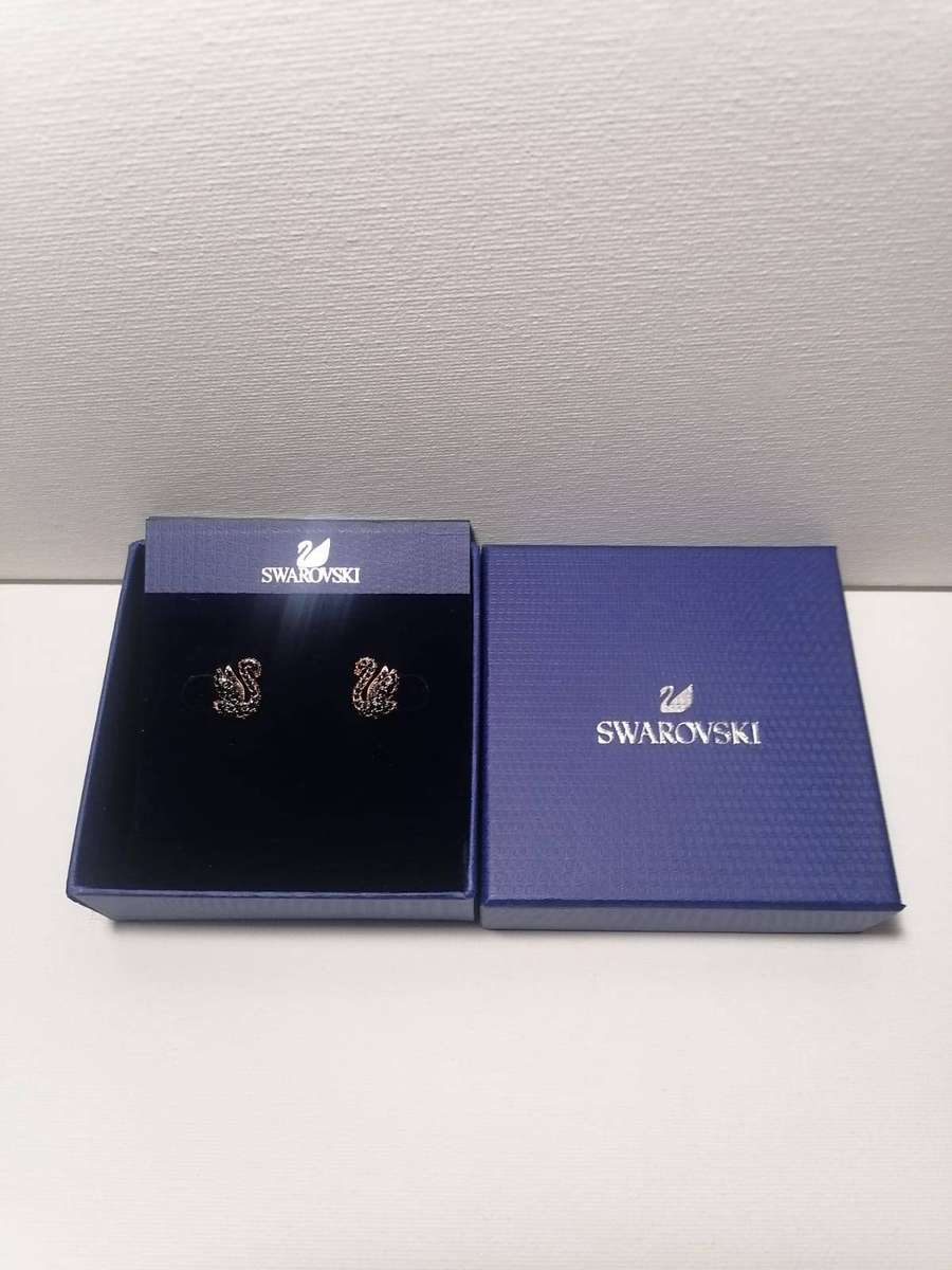 ***Swarovski Iconic Black Swan Stud Earrings SKU: 5684608***