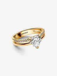 ***Pandora Double Band Heart Ring SKU: 163100C01***