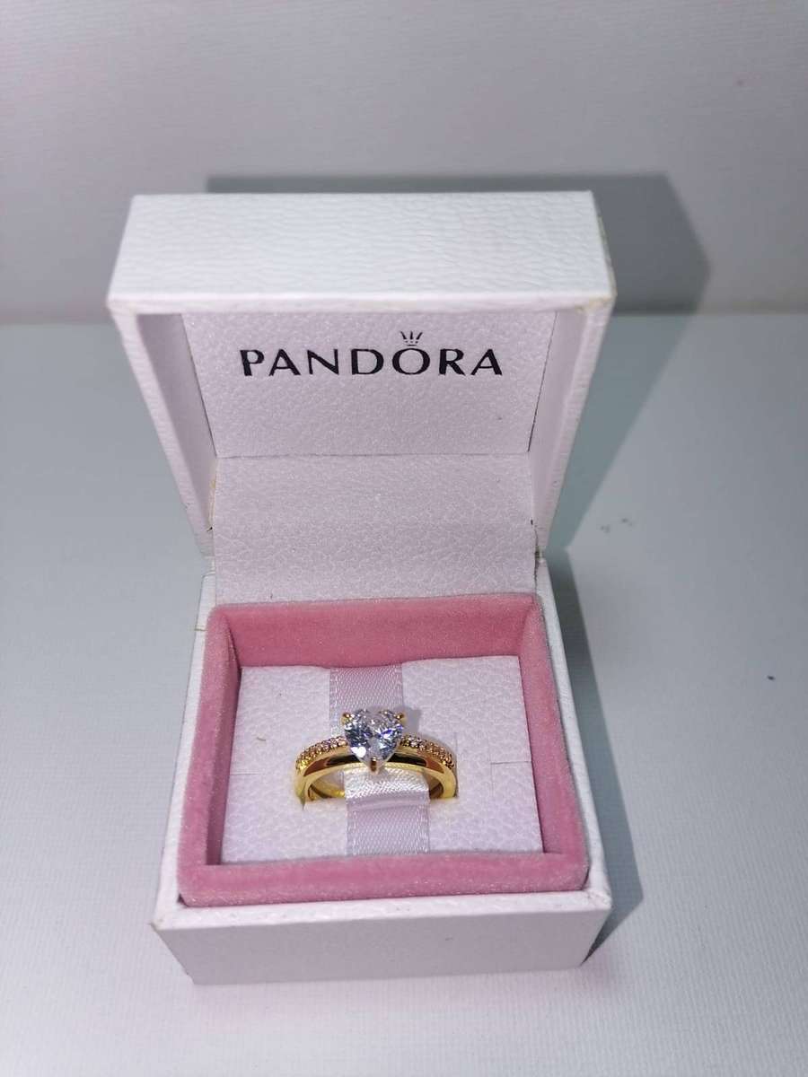 ***Pandora Double Band Heart Ring SKU: 163100C01***