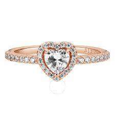 Pandora Sparkling Elevated Heart Ring