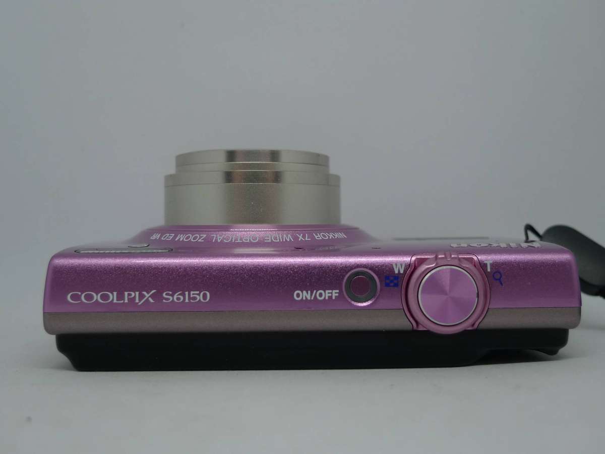 Pink Nikon Coolpix S6150 | 16MP Touchscreen | 7× Zoom | USB Cable & 4GB SD Included