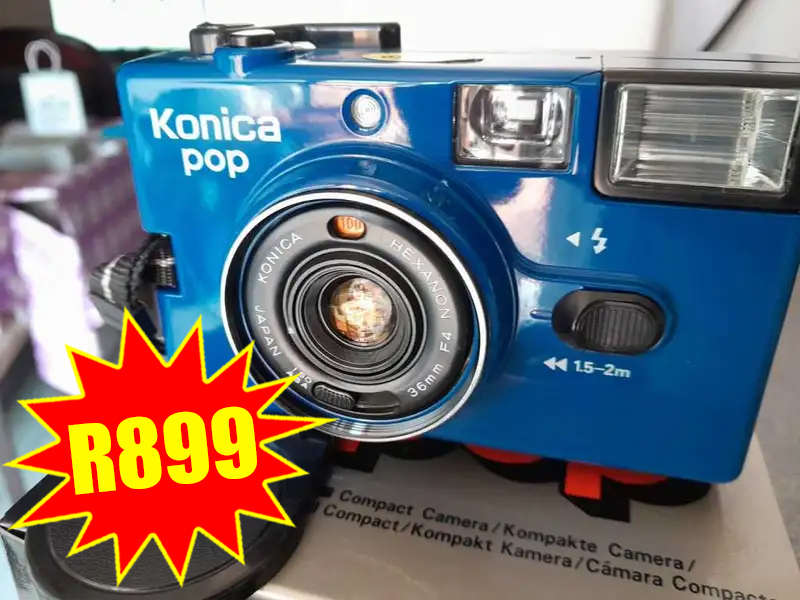 Konica Pop 35mm Film Camera (Blue)