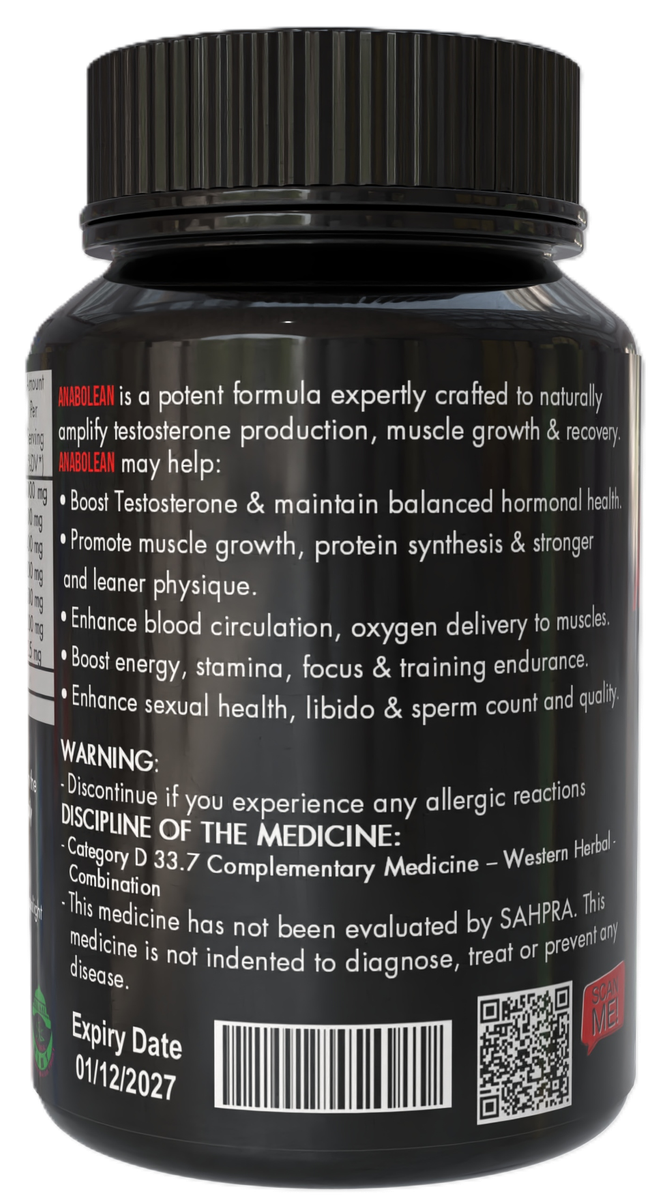 AnaboLean - Ultimate Testosterone Booster | Anabolic support | High Performance