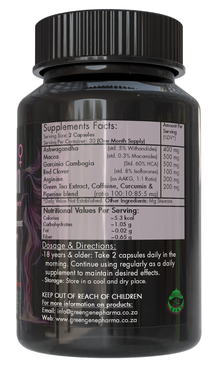 EstroLean - Slimming & Fast Fat Burner for Women (60 Capsules - One Month Supply)