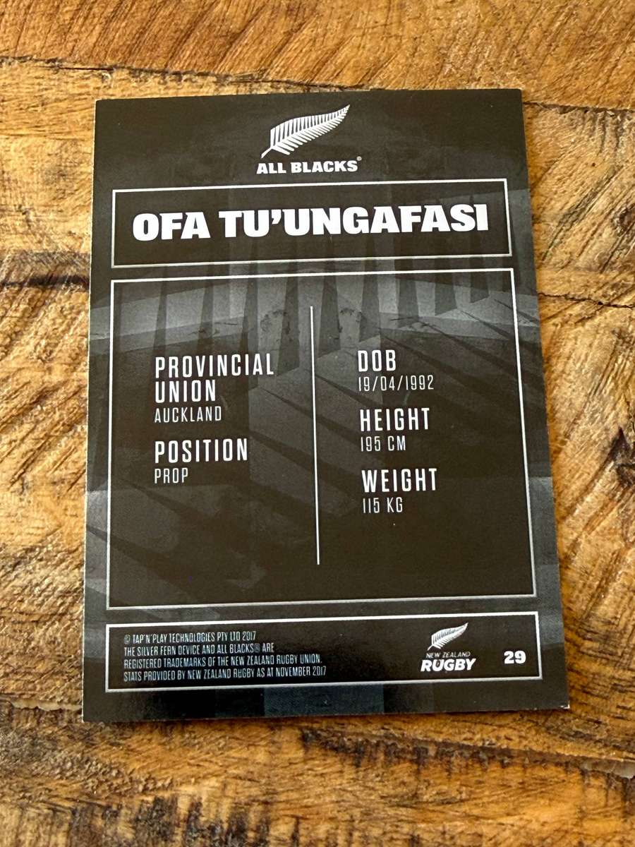 Rugby Card - Ofa Tuungafasi 2017 Tap and Play Rugby Card