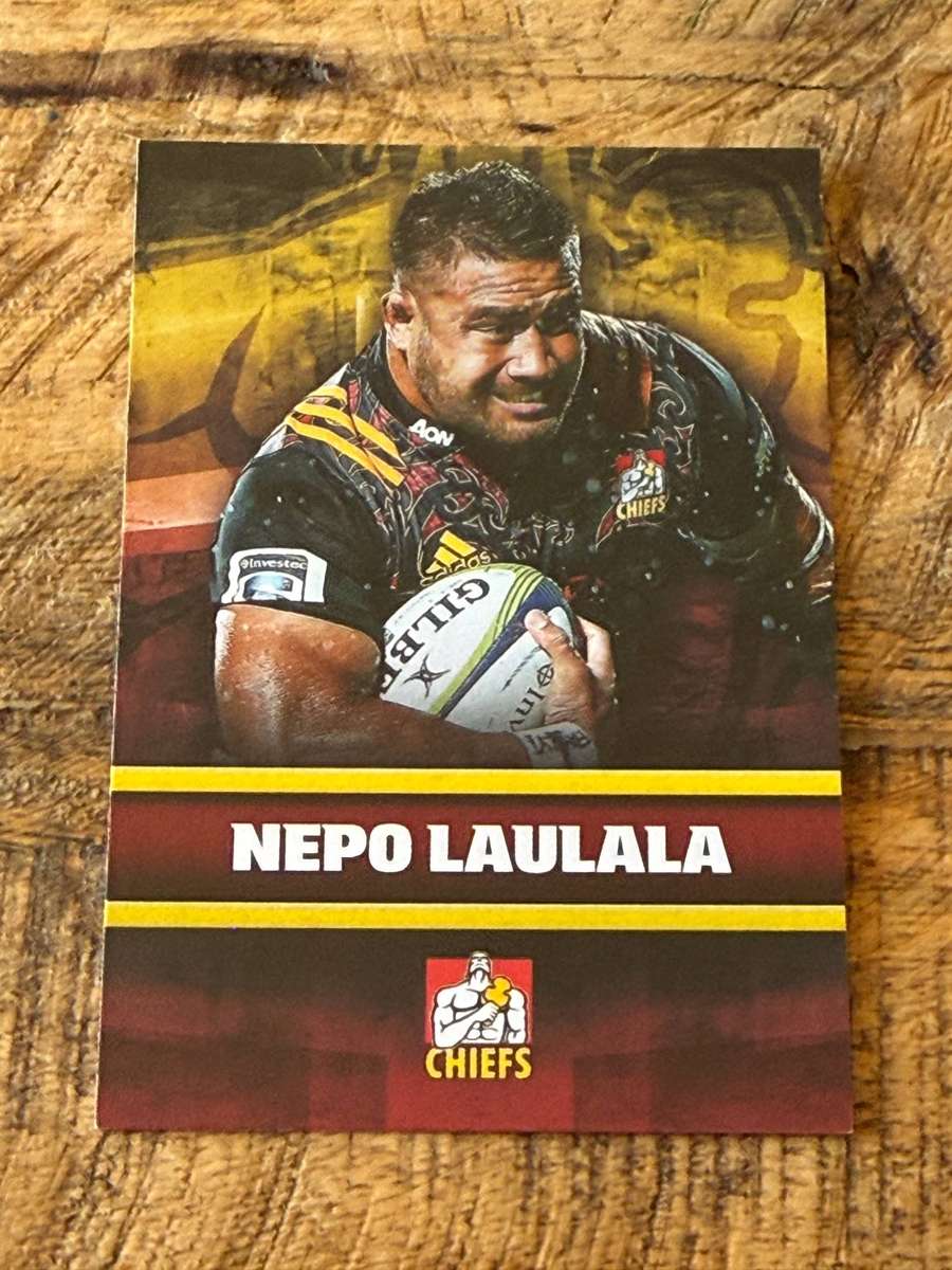 Rugby Card - Nepo Laulala Chiefs) 2017 Tap and Play Rugby Card