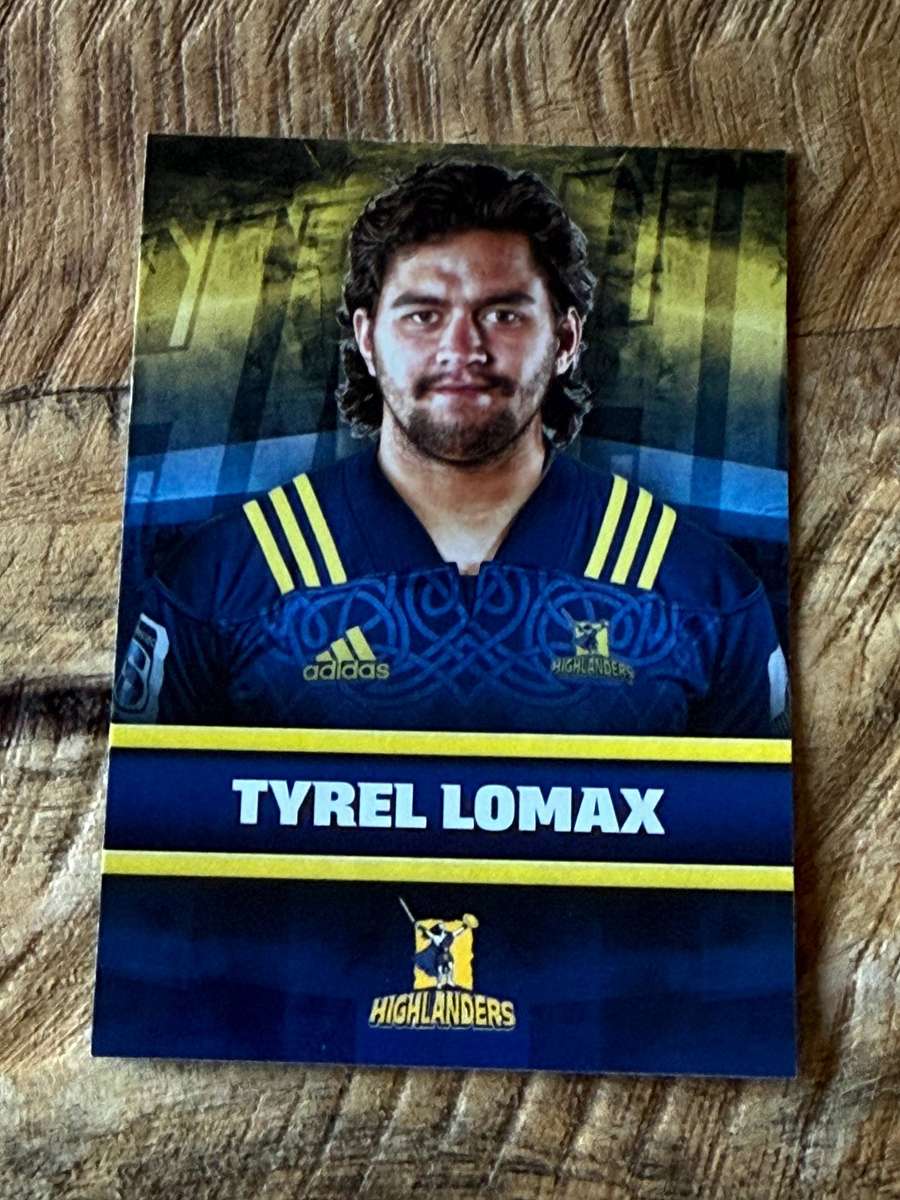 Rugby Card - Tyrel Lomax (Highlanders) 2017 Tap and Play Rugby Card