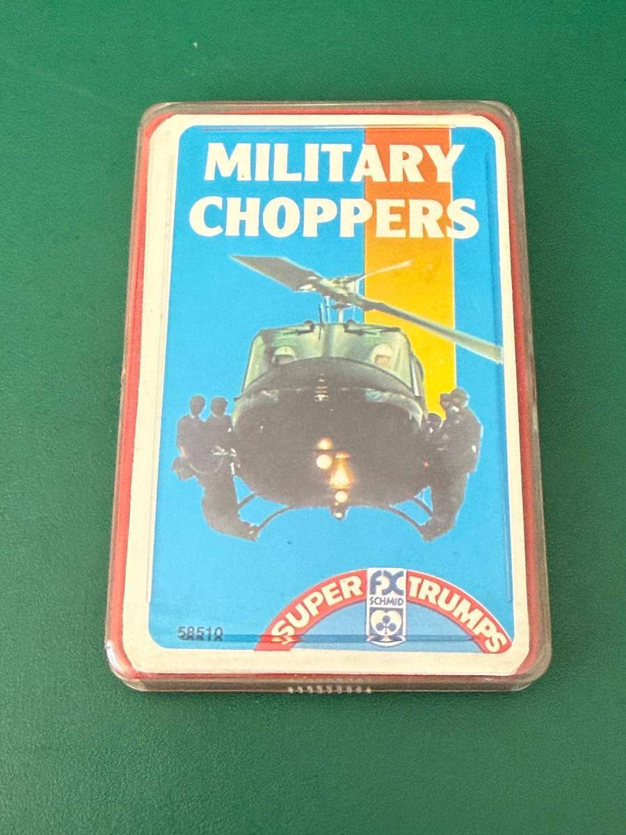 Top Trumps Cards - Military Choppers (In original box)