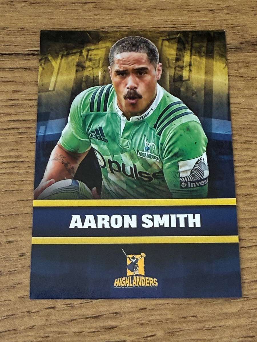 Rugby Card - Aaron Smith (Highlanders) 2017 Tap and Play Rugby Card