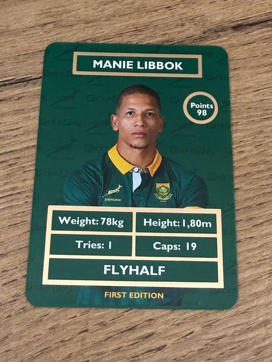 Rugby Card - Manie Libbok 2025 Pick and Pay Rugby Card