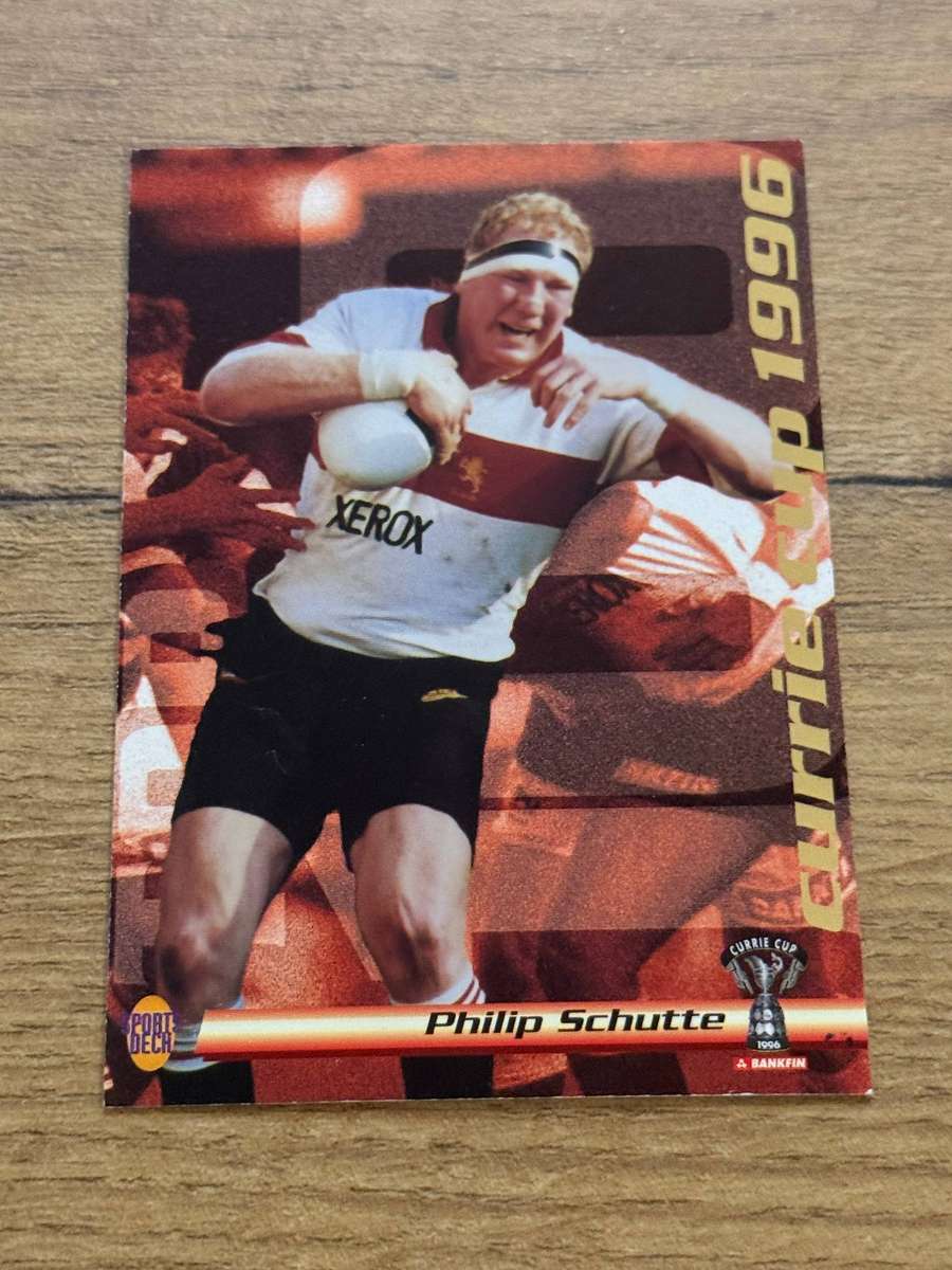 Rugby Card - Philip Schutte 1996 Sports Deck Rugby Card