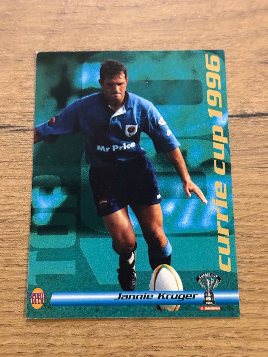 Rugby Card - Jannie Kruger 1996 Sports Deck Rugby Card