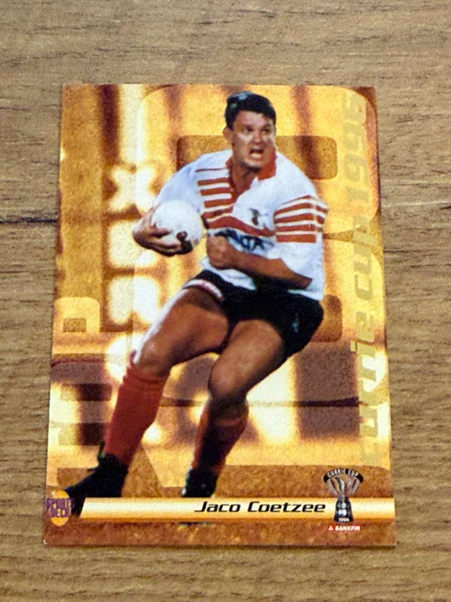 Rugby Card - Jaco Coetzee 1996 Sports Deck Rugby Card