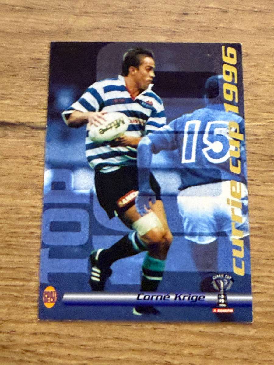 Rugby Card - Corne Krige 1996 Sports Deck Rugby Card