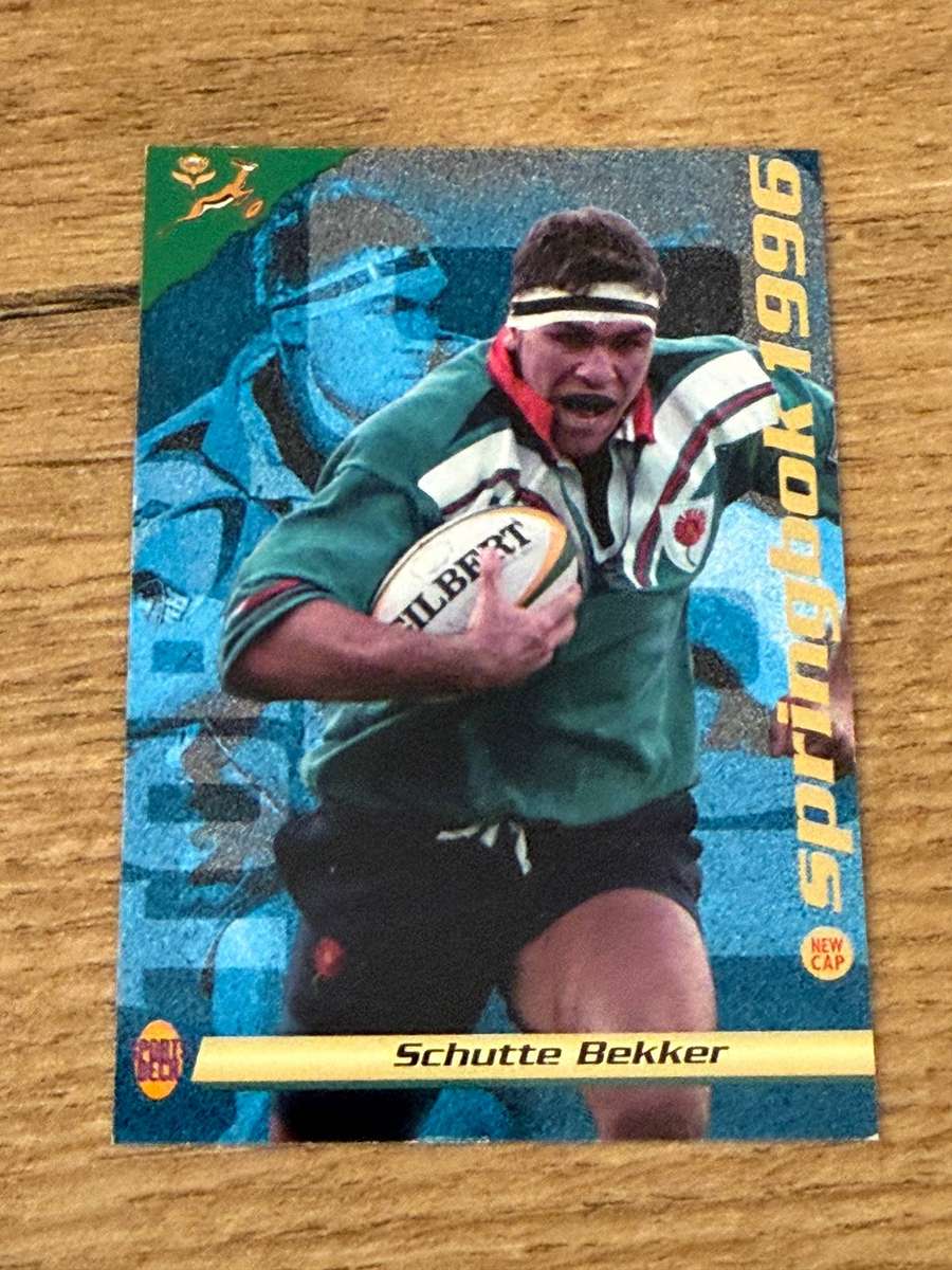 Rugby Card - Schutte Bekker 1996 Sports Deck Rugby Card
