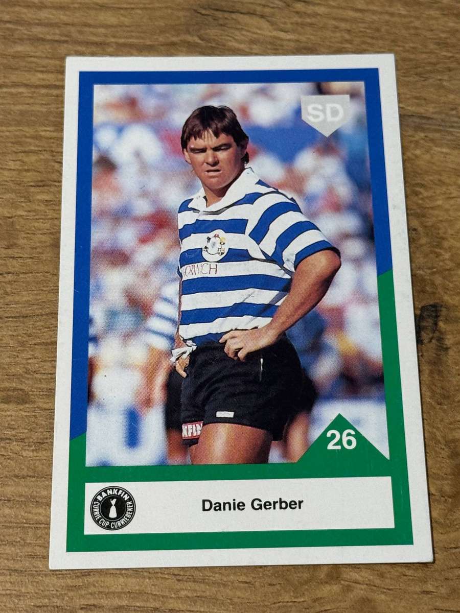 Rugby Card - Danie Gerber 1992 Sports Deck Rugby Card