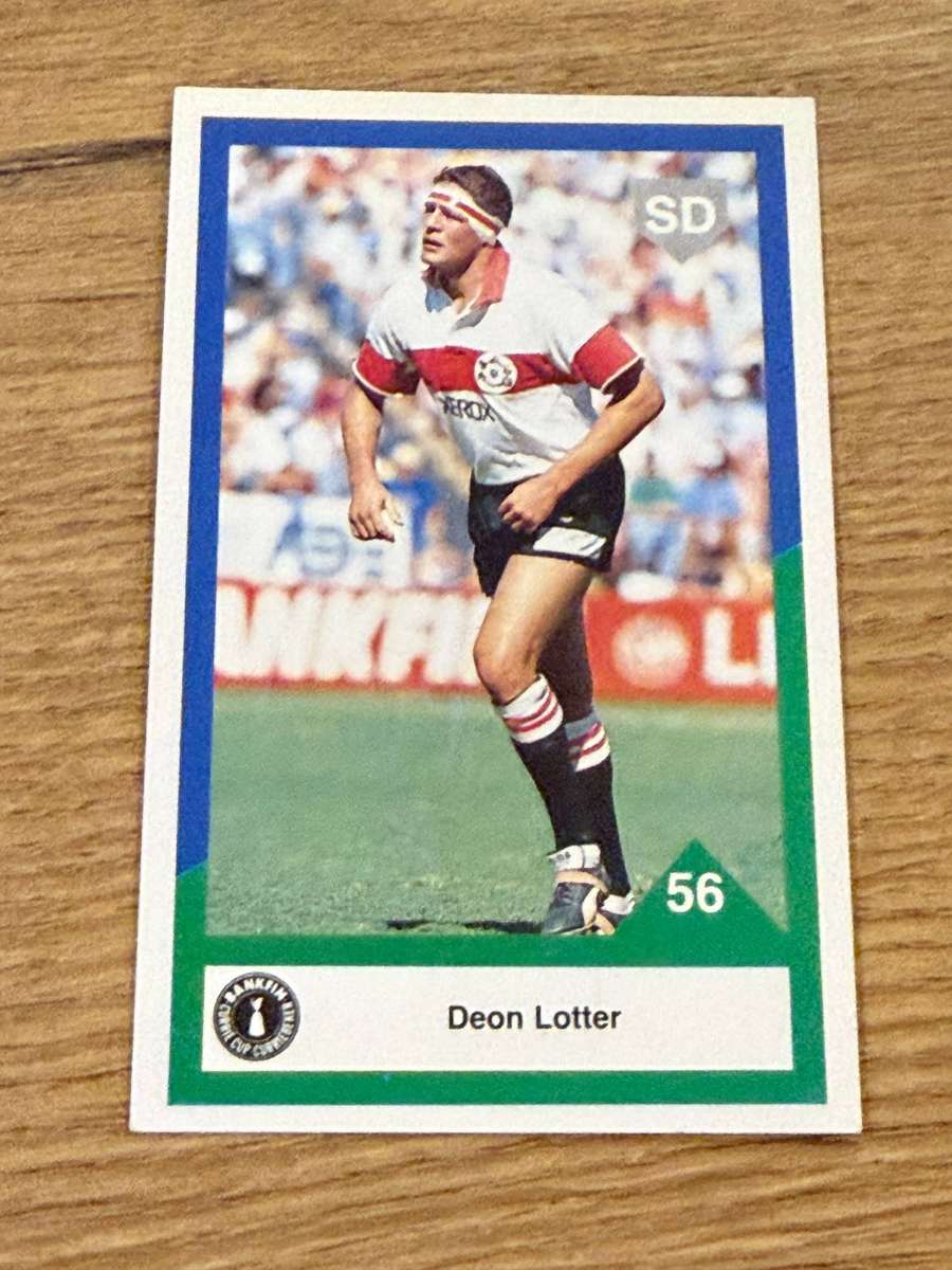 Rugby Card - Deon Lotter 1992 Sports Deck Rugby Card