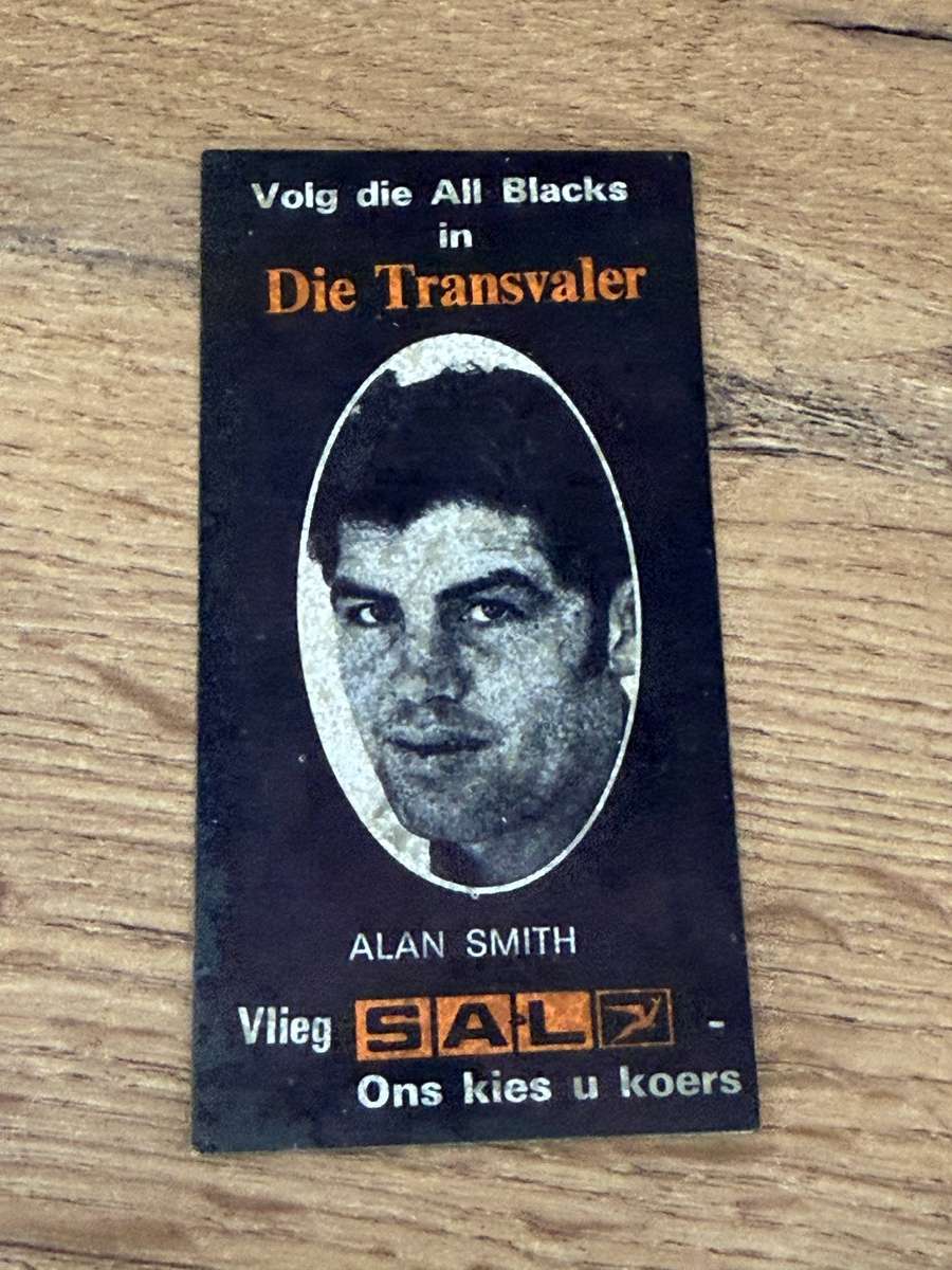 Rugby Card - Alan Smith 1970 Transvaler Rugby Card/Sticker