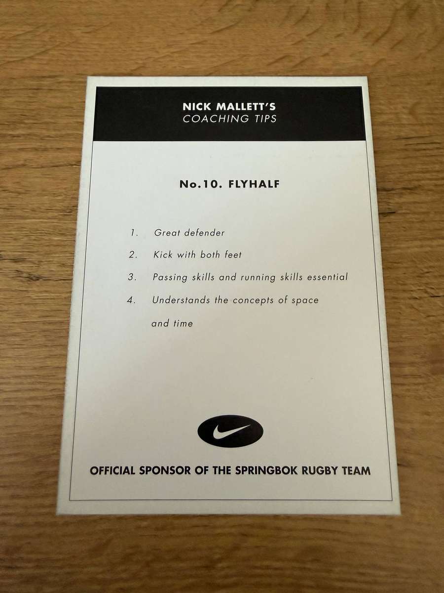 Rugby Card - Henry Honiball 1999 Nike Rugby Card