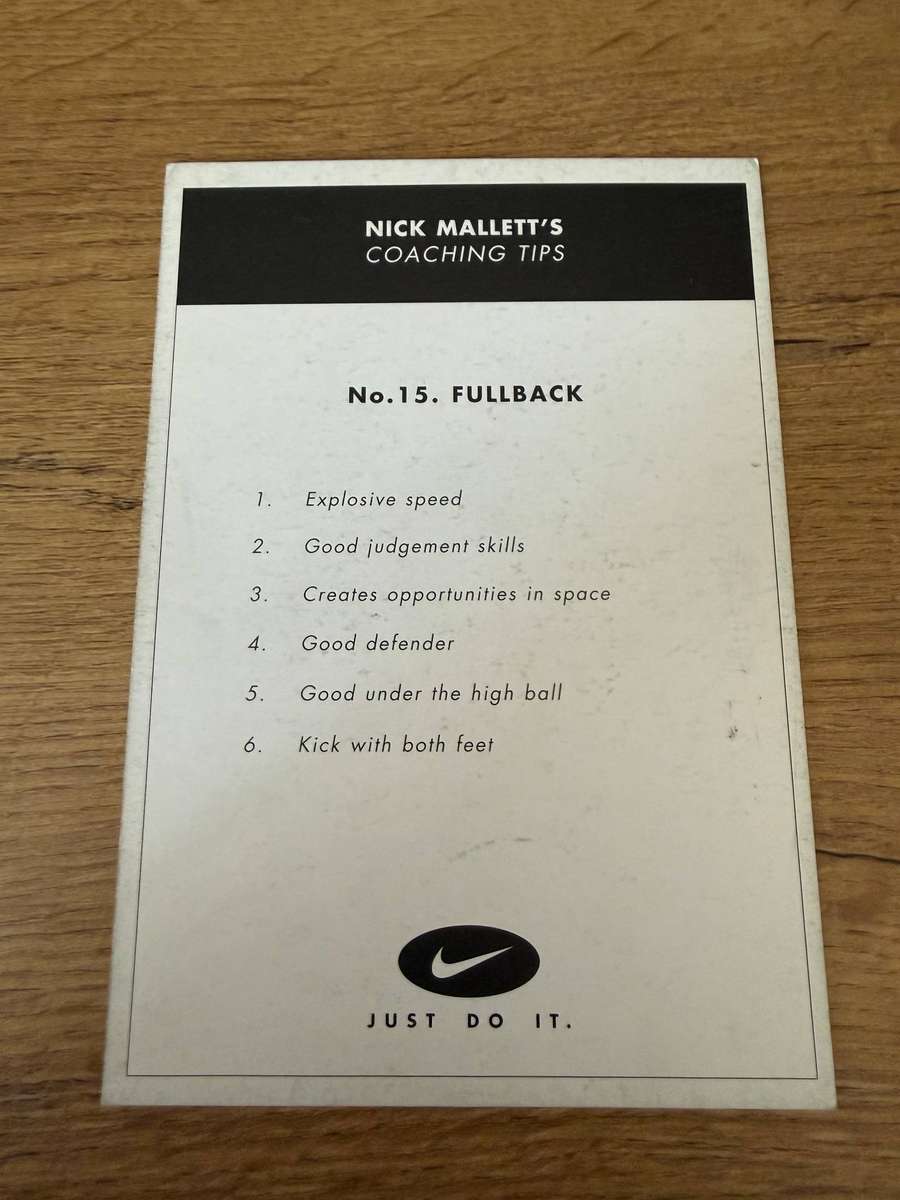 Rugby Card - Percy Montgomery 1999 Nike Rugby Card