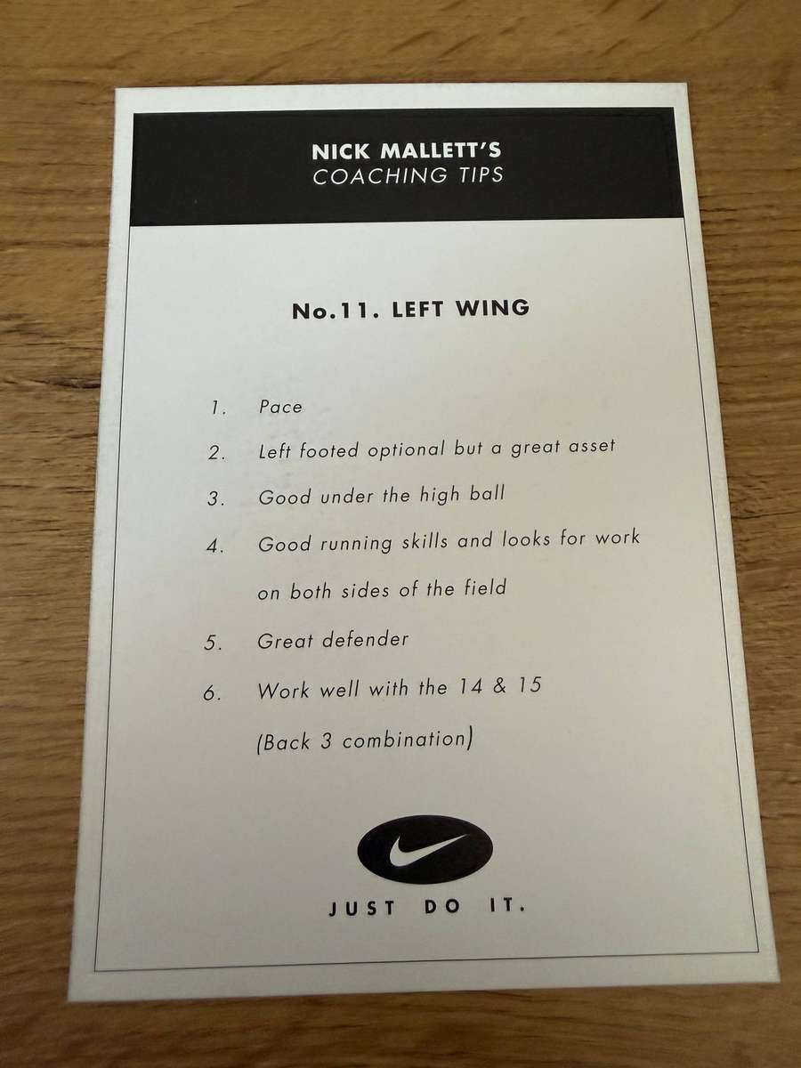 Rugby Card - Pieter Rossouw 1999 Nike Rugby Card