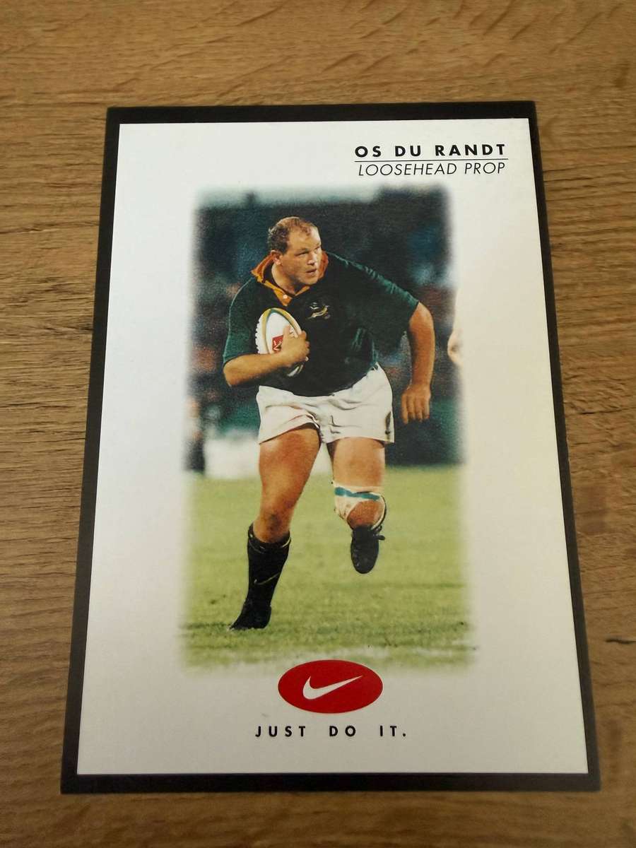Rugby Card - Os du Randt 1999 Nike Rugby Card