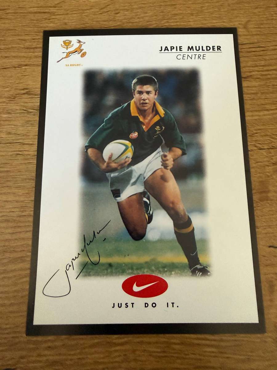 Rugby Card - Japie Mulder 1999 Nike Rugby Card