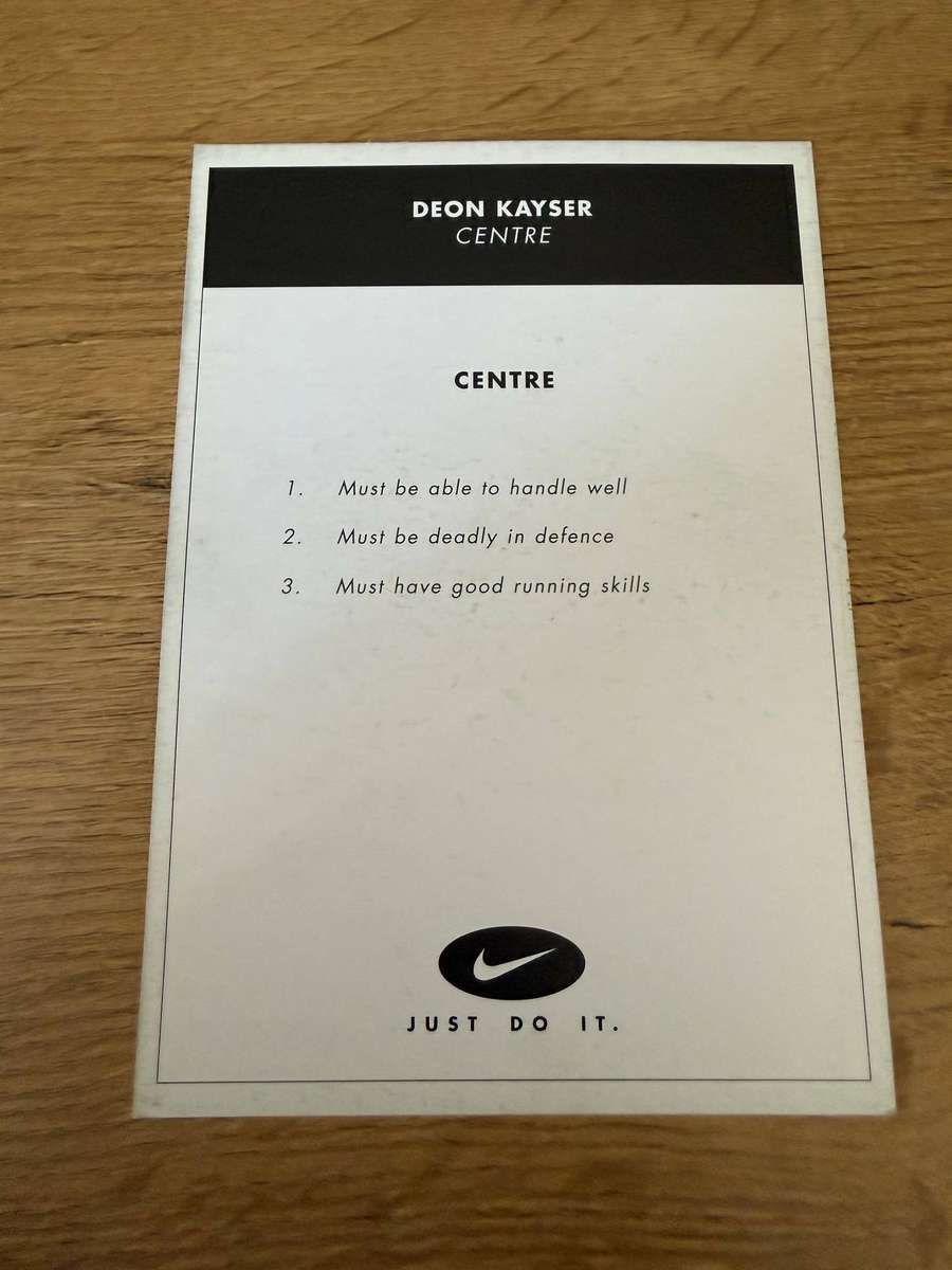 Rugby Card - Deon Kayser 1999 Nike Rugby Card