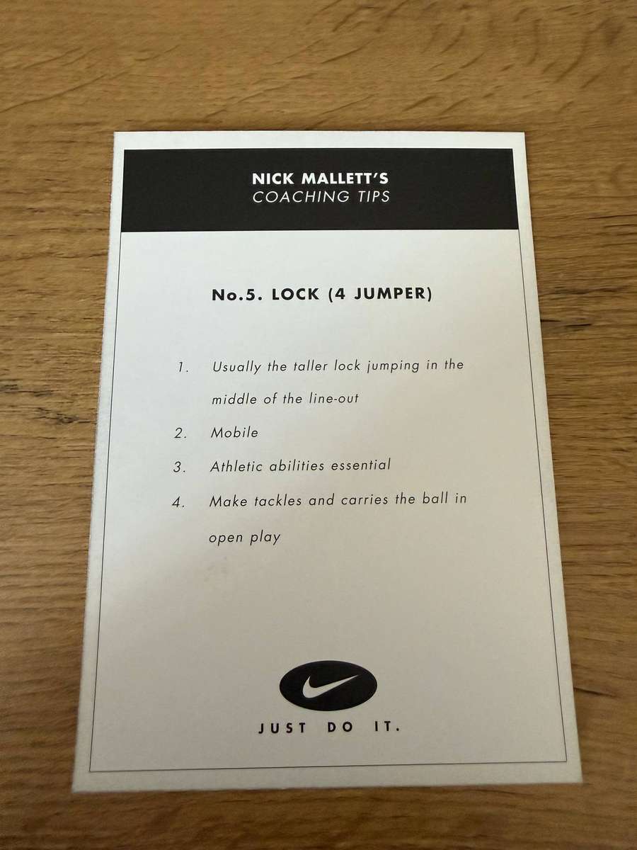 Rugby Card - Mark Andrews 1999 Nike Rugby Card
