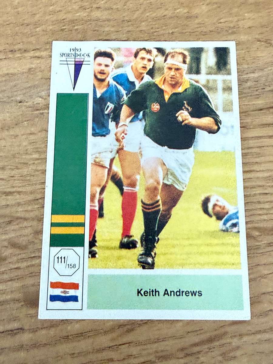 Rugby Card - Keith Andrews 1993 Sports Deck Rugby Card