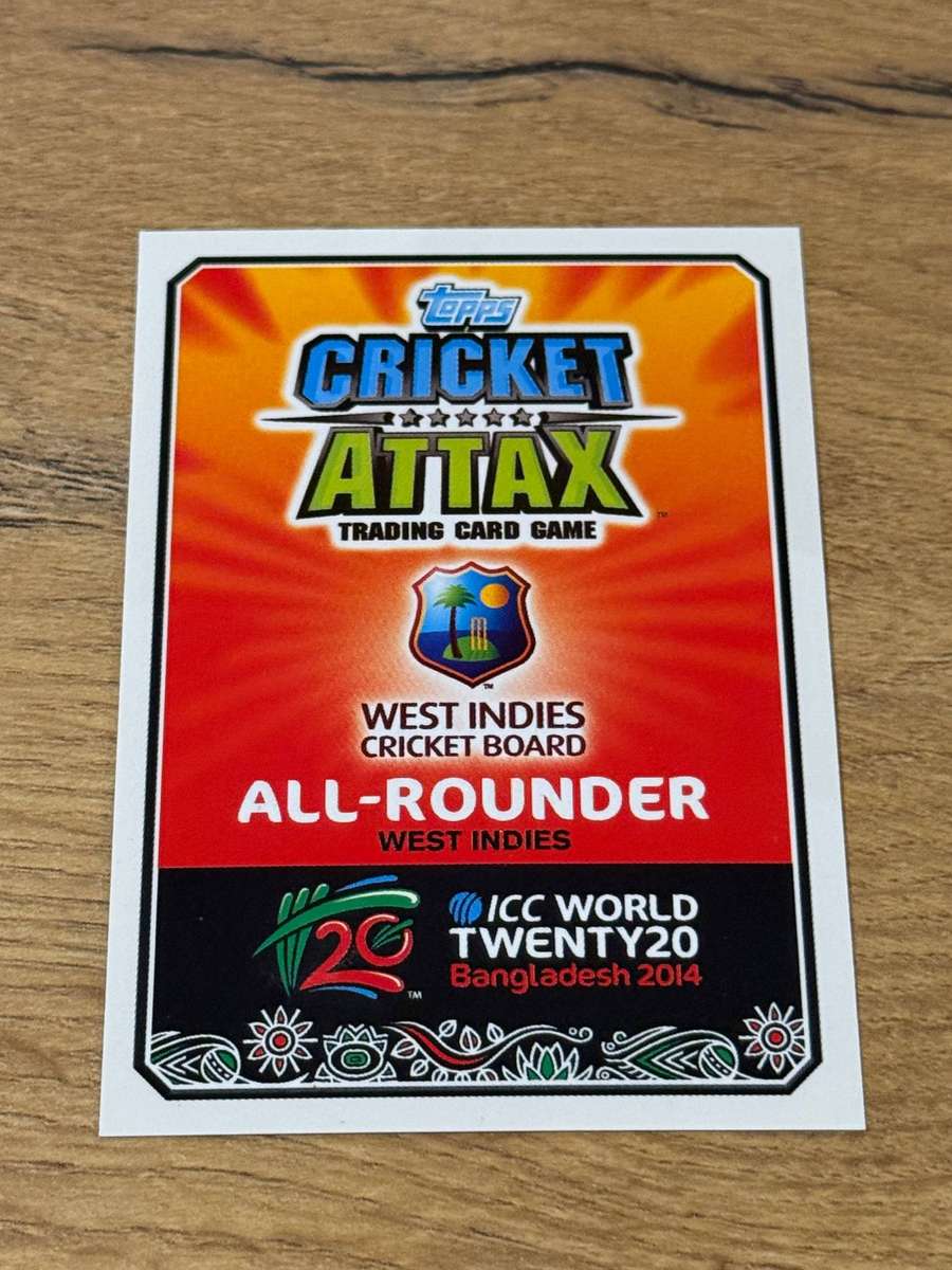 Cricket Card - Darren Sammy 2014 Topps ICC Cricket World Twenty20 Cricket Card