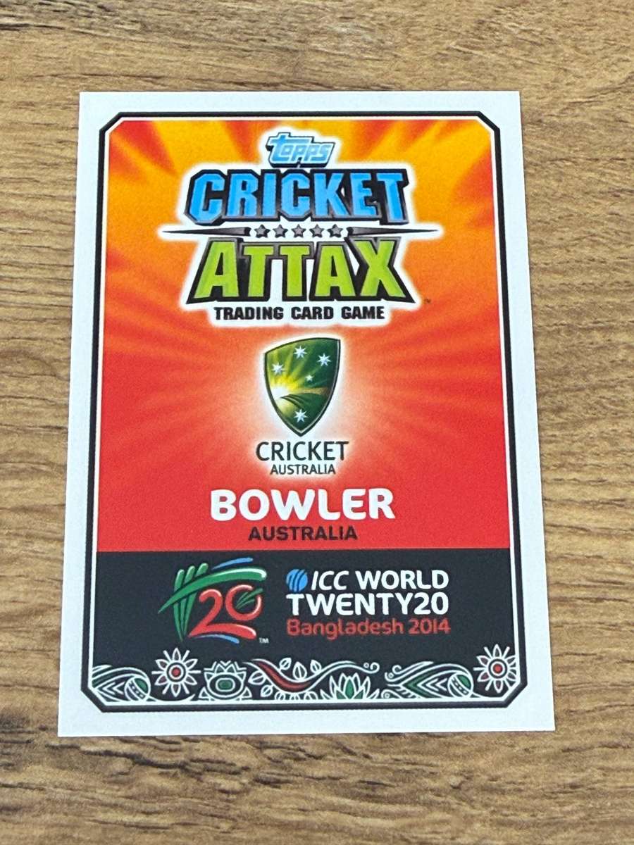 Cricket Card - Mitchell Johnson (Nr17) 2014 Topps ICC World Twenty20 Cricket Card