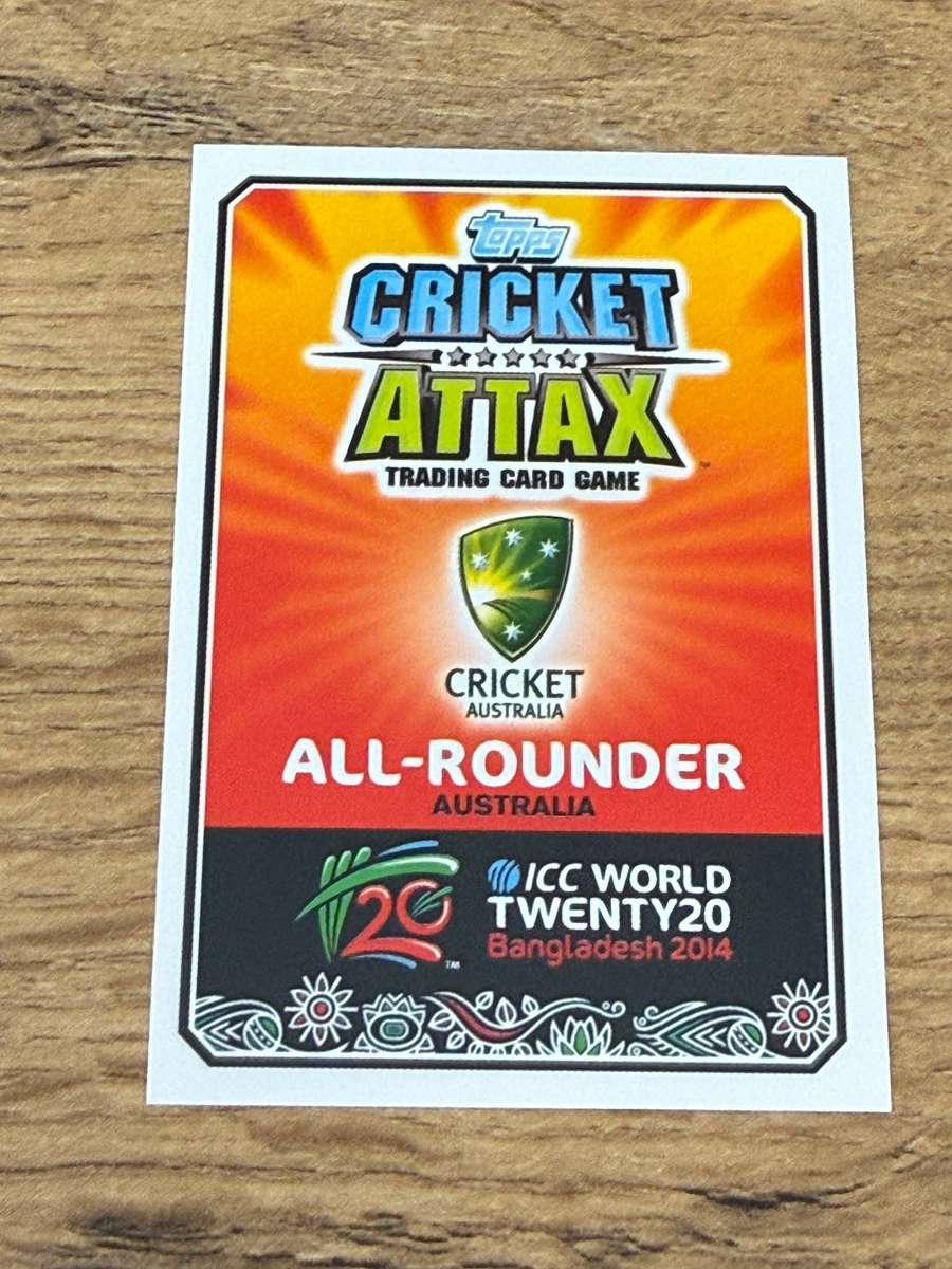Cricket Card - Shane Watson (Nr13) 2014 Topps ICC World Twenty20 Cricket Card
