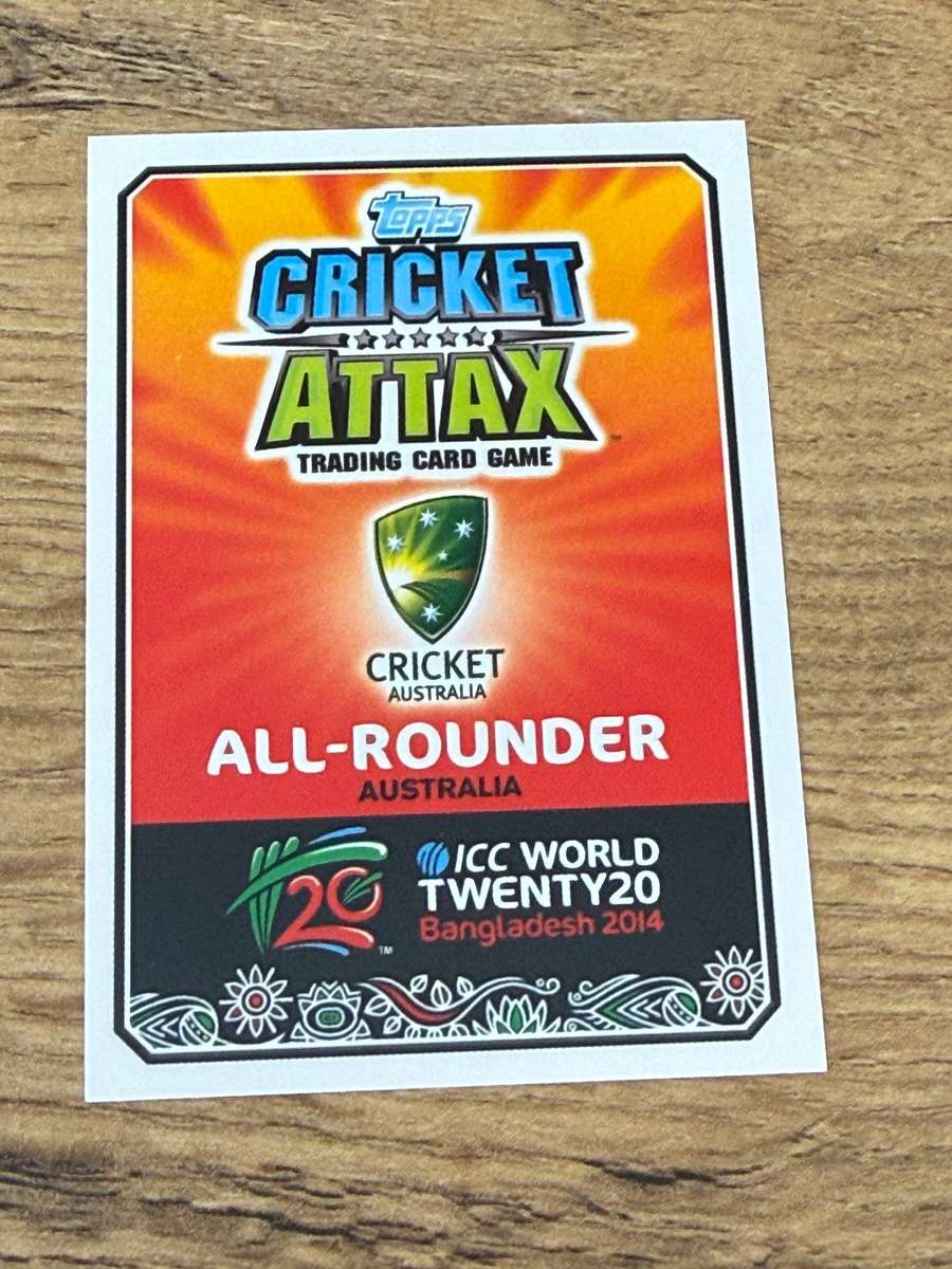 Cricket Card - Glenn Maxwell (Nr12) 2014 Topps ICC World Twenty20 Cricket Card