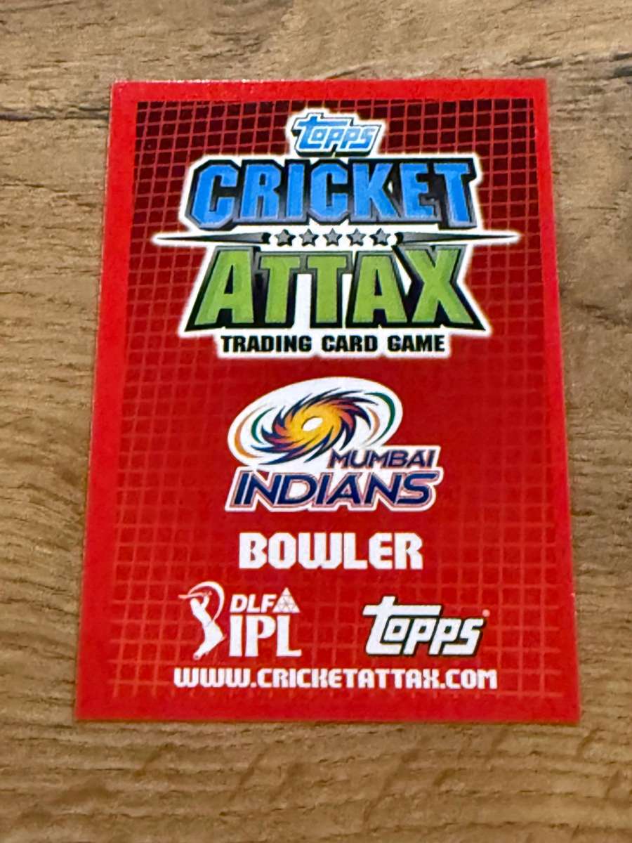 Cricket Card - Munaf Patel 2012 Topps Cricket Attax DLF IPL Cricket Card
